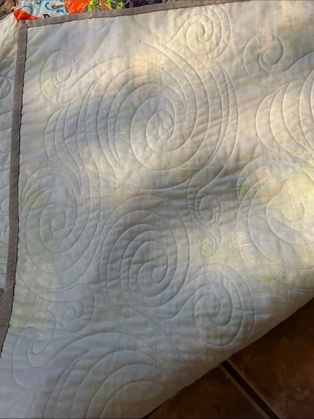 ONE OF A KIND - HAND RAFTED Starburst Quilt - Multicolor